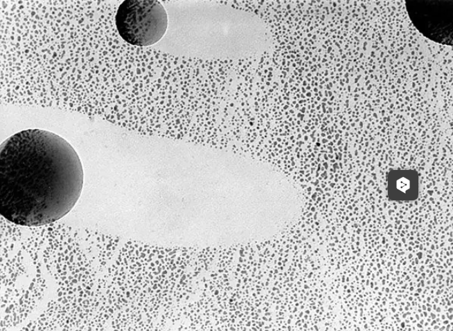 Goldbeschattete Latexkugeln Ø 0,196 auf 3,05 mm-Netzchen