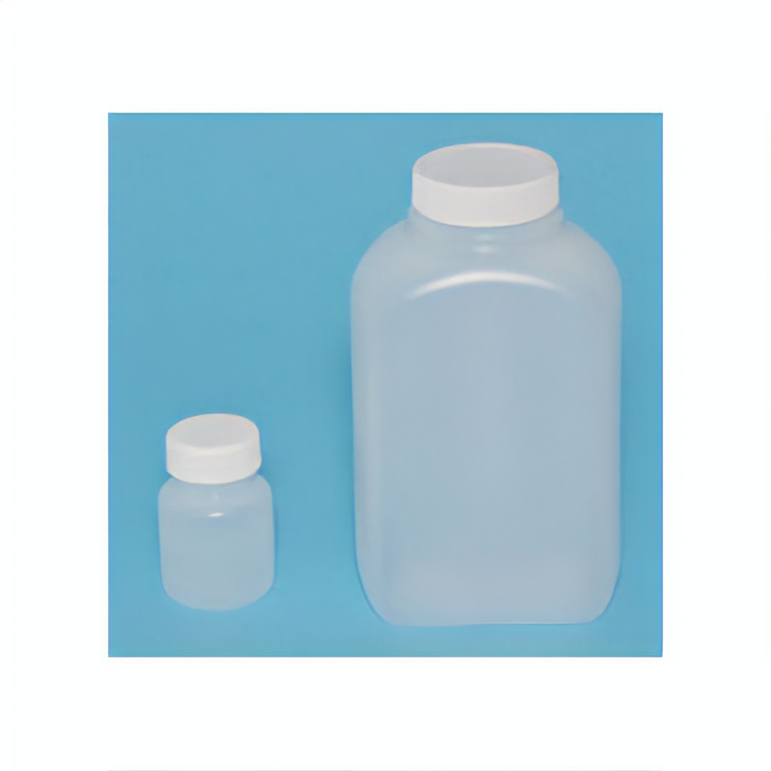 138-11_1 Weiße Aufbewahrungsflaschen aus Polyethylene