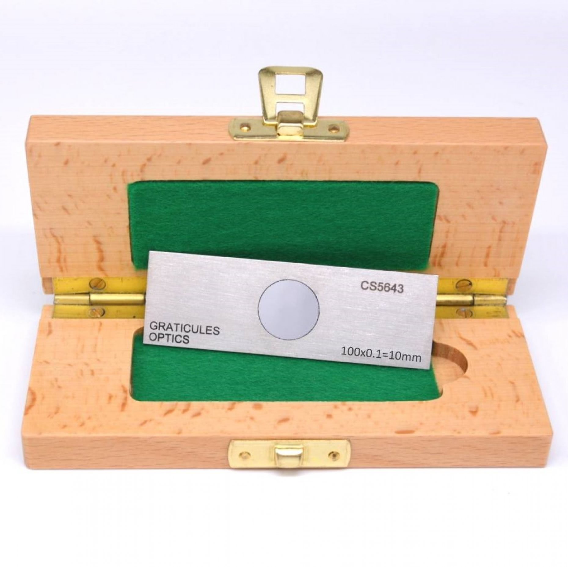 L4079A-D Objektträger-Mikrometer für Auflicht (Länge: 10 mm, Unterteilung: 0,1 mm)