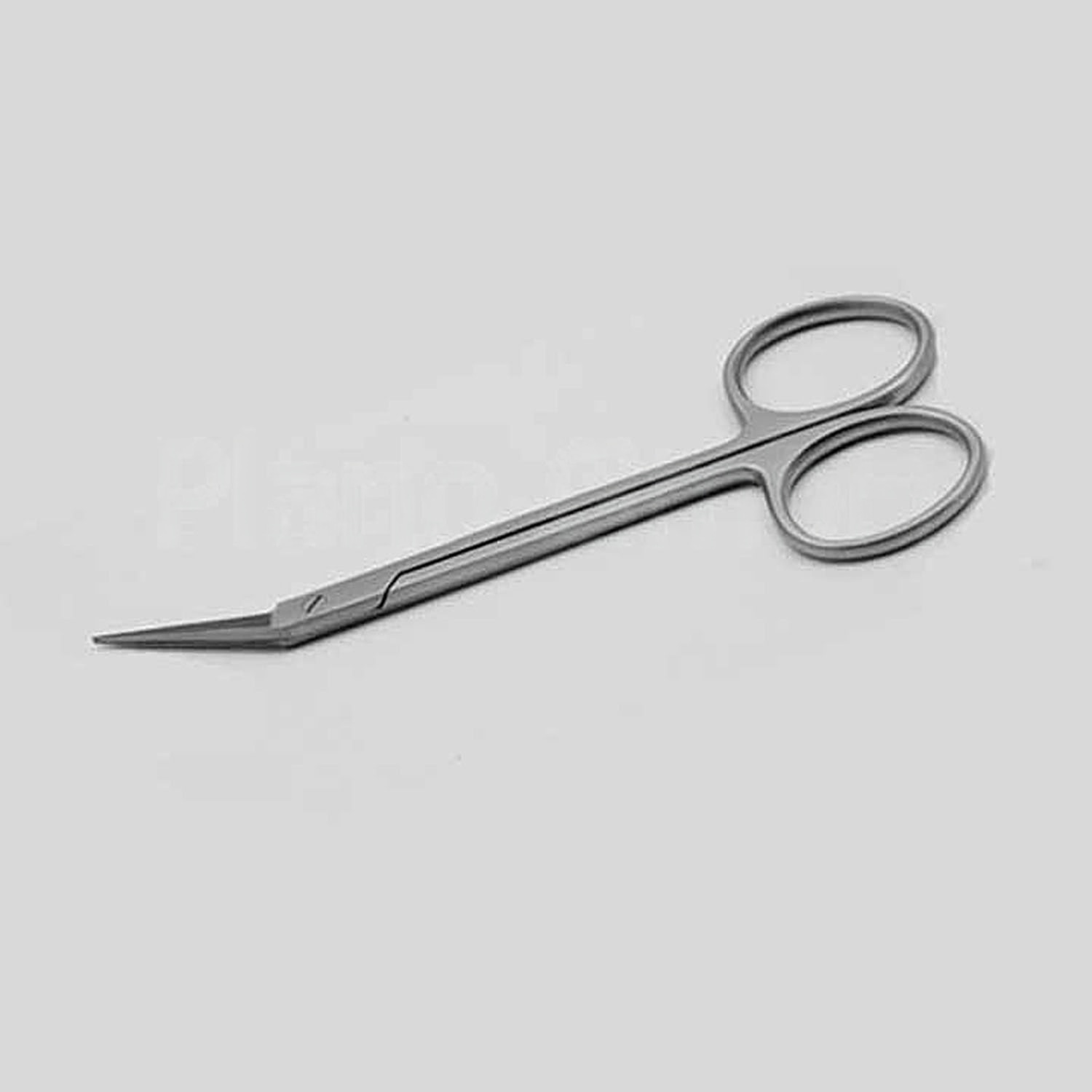 Irisschere aus rostfreien Stahl, kniegebogen, 115 mm Länge