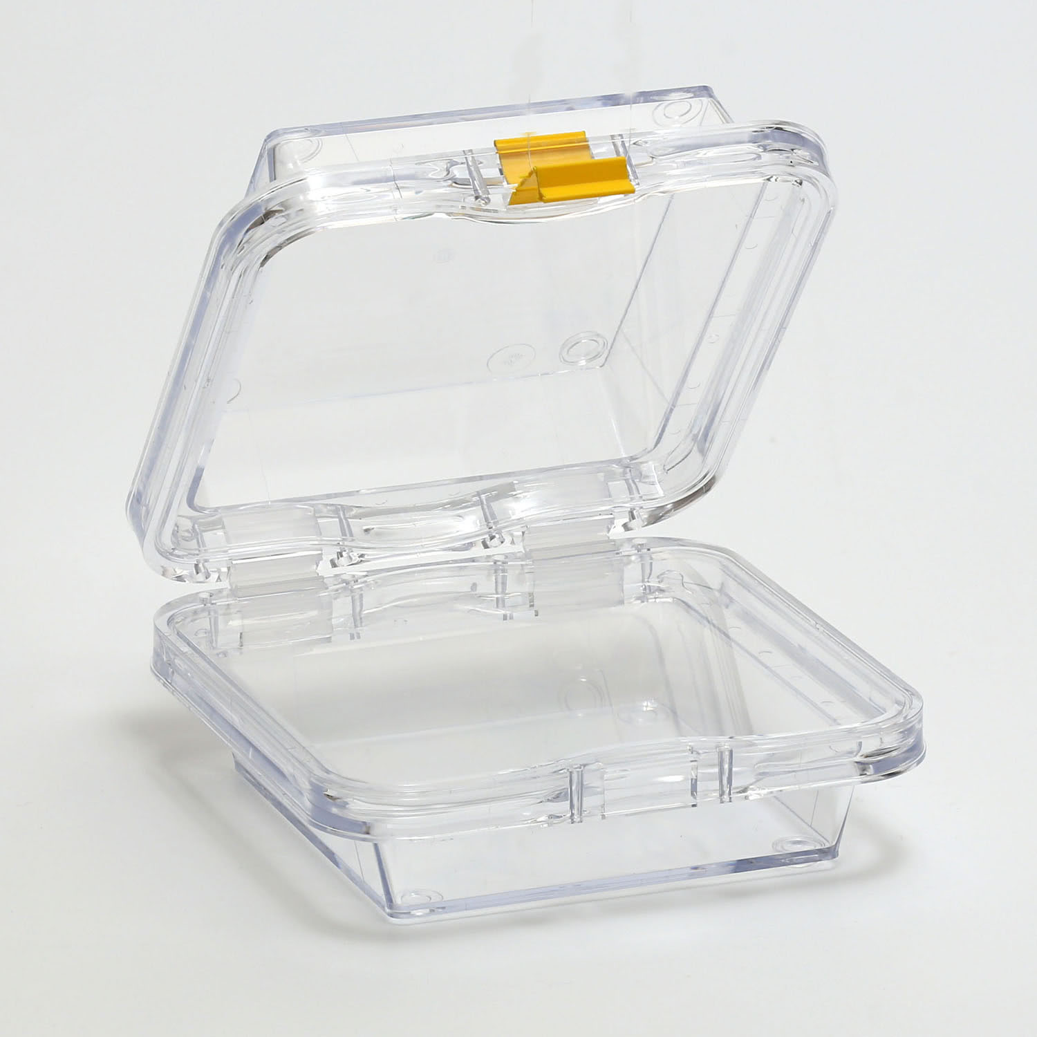 G3451A_1 Aufbewahrungsschachtel mit Membran und Klippverschluss, aufklappbar