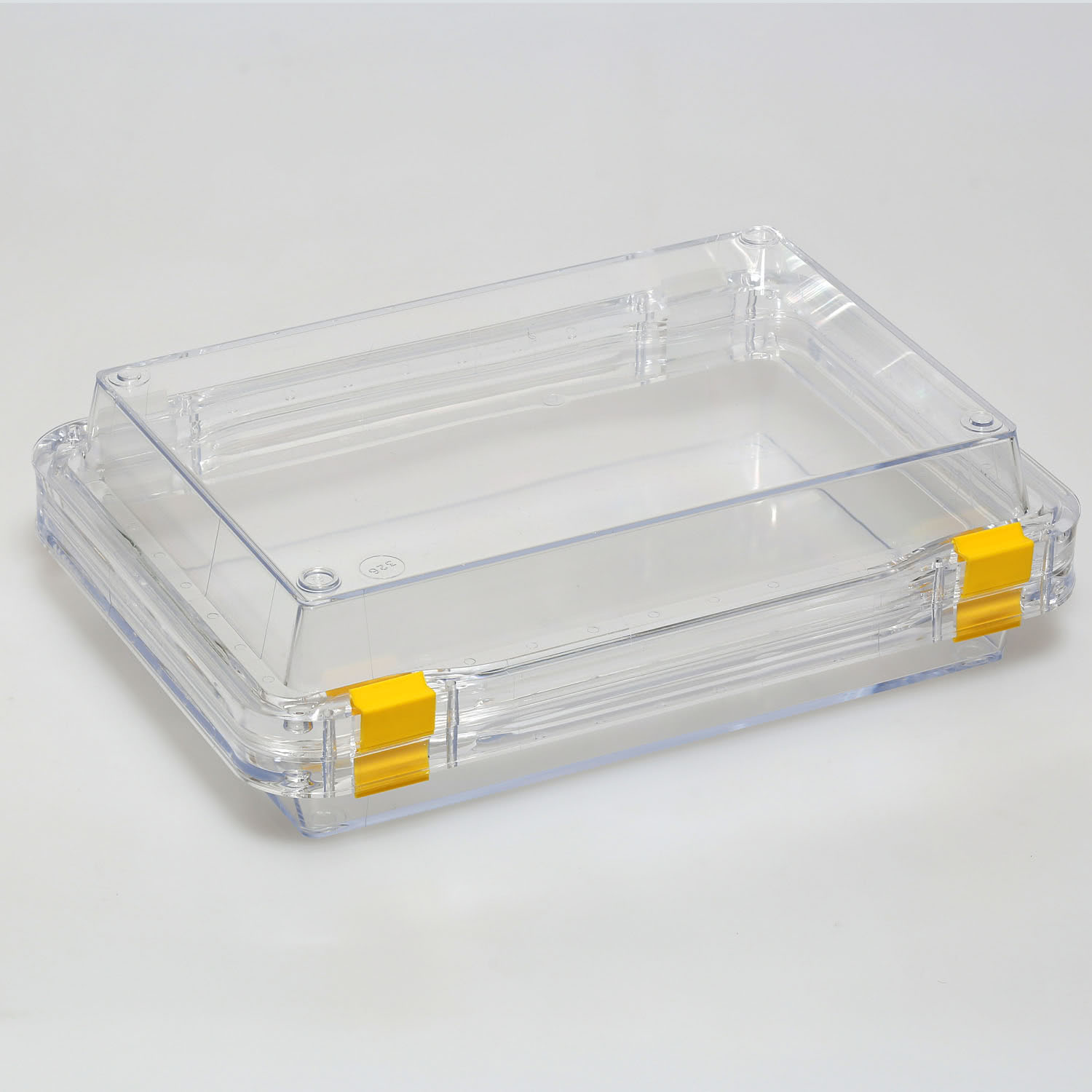 G3457_1 Aufbewahrungsschachtel mit Membran und Klippverschluss, aufklappbar