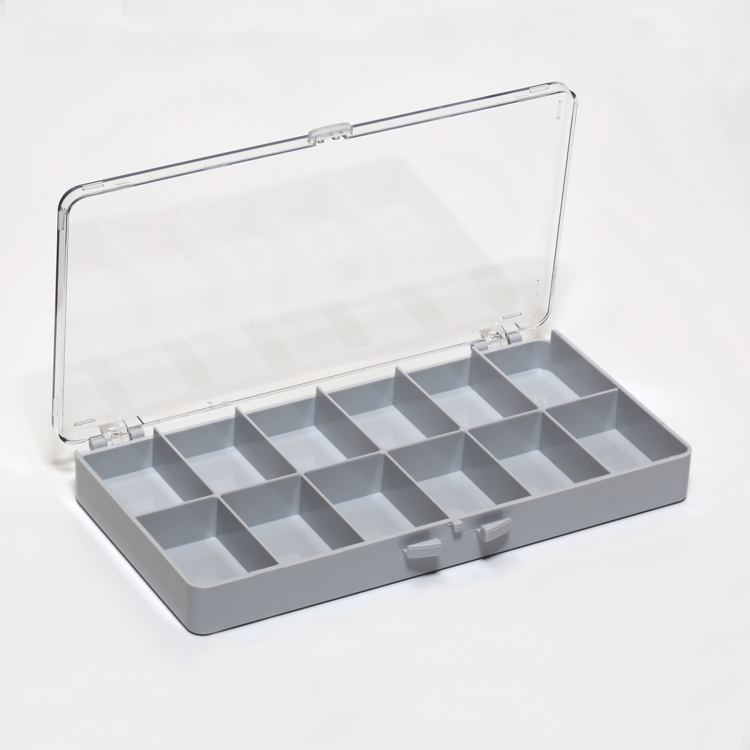 G27712 Kunststoff-Schachteln mit Unterteilung & Scharnierdeckel