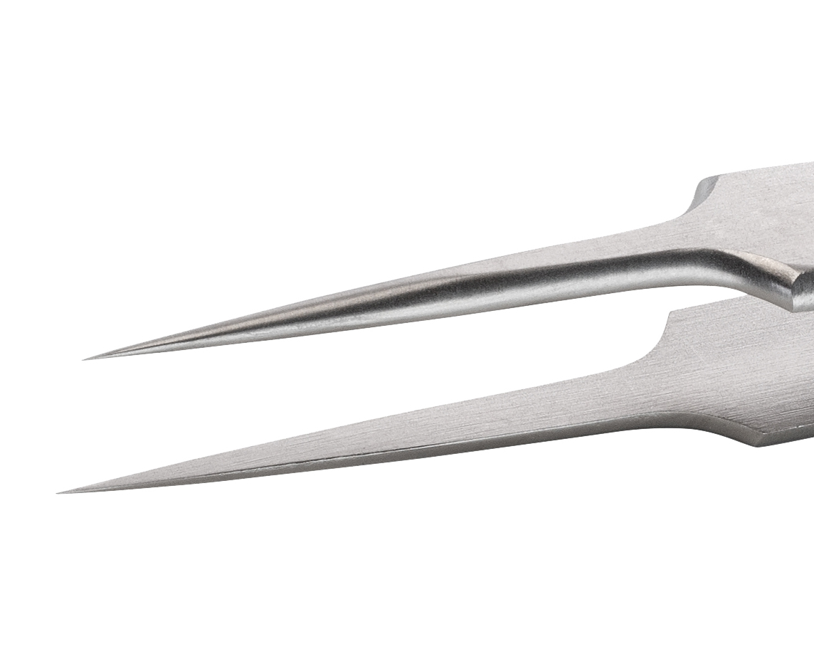 Hochpräzise Pinzette (ideal-tek) Typ 5, Nickel-Chrom-Legierung, antimagnetisch, Länge: 110 mm
