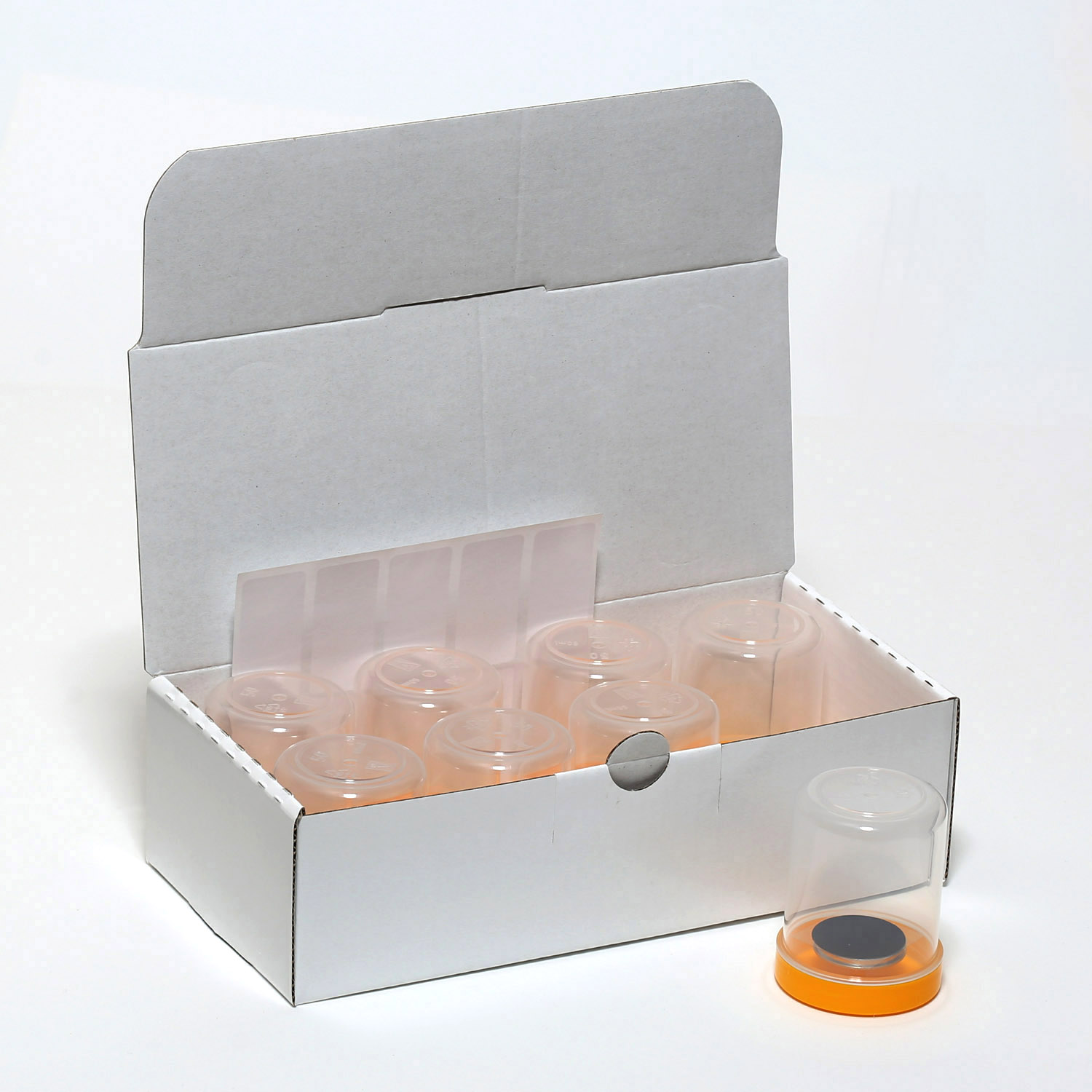 PLANO REM-Mobil-Box bestückt mit Leit-Tabs G3348 auf Stiftprobenteller G399 in Hülse G3636WN