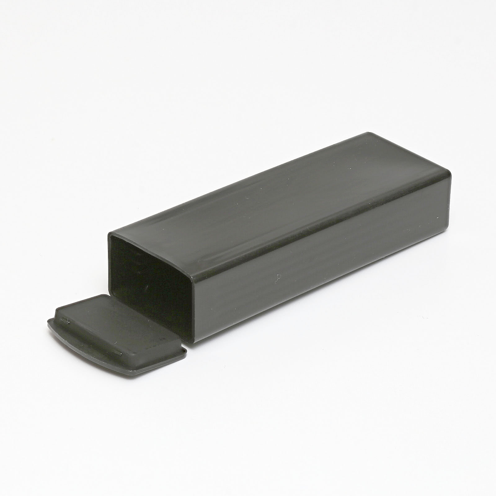 Objektträger-Behälter für 5 Objektträger, 76 x 26 mm, PP, schwarz, Klappdeckel, 100 Stück