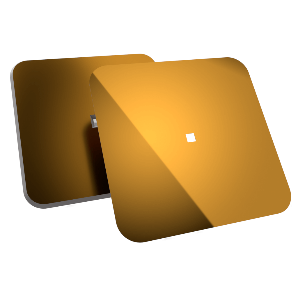 Siliziumnitrid Membran mit 1 Fenster 500 µm, Dicke 50 nm, Rahmen 5 x 5 mm, nicht porös Siliziumnitrid Membran mit 1 Fenster 500 µm, Dicke 50 nm, Rahmen 5 x 5 mm, nicht porös