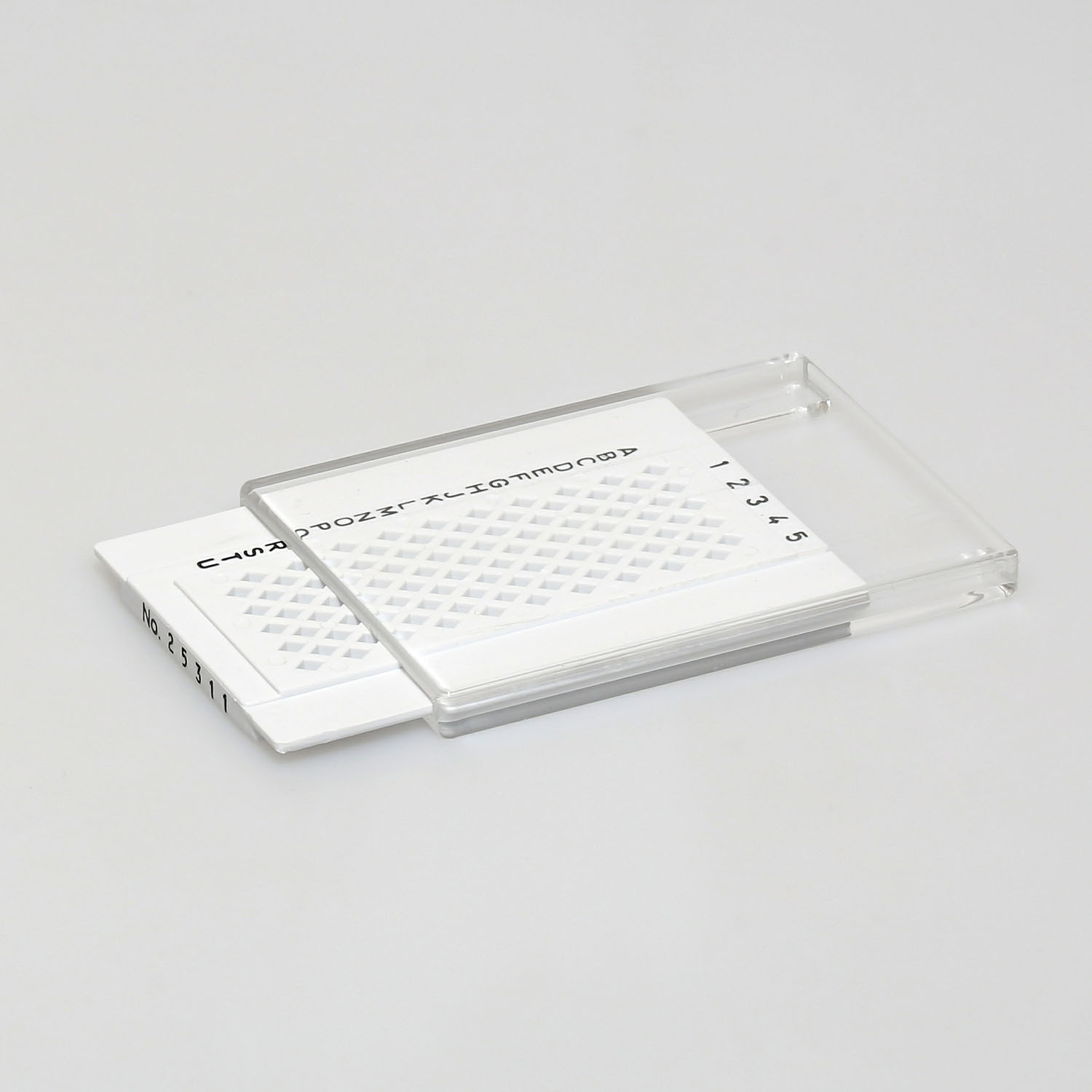 Aufbewahrungsbox für 100 TEM Grids Netzchen mit Ident-Nr. (LEICA / LKB)