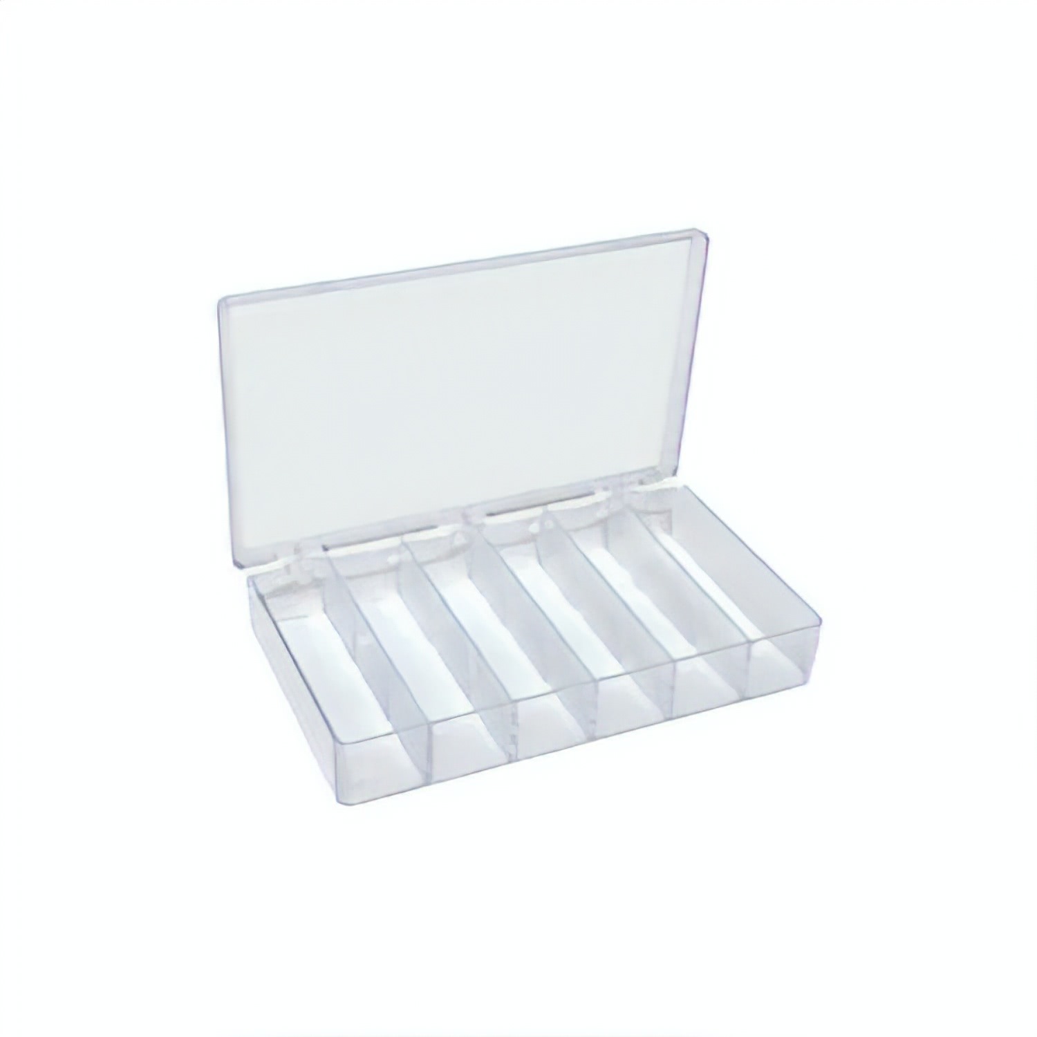 139-606_1 Aufbewahrungsschachtel aus Polystyrol mit drei Scharnieren