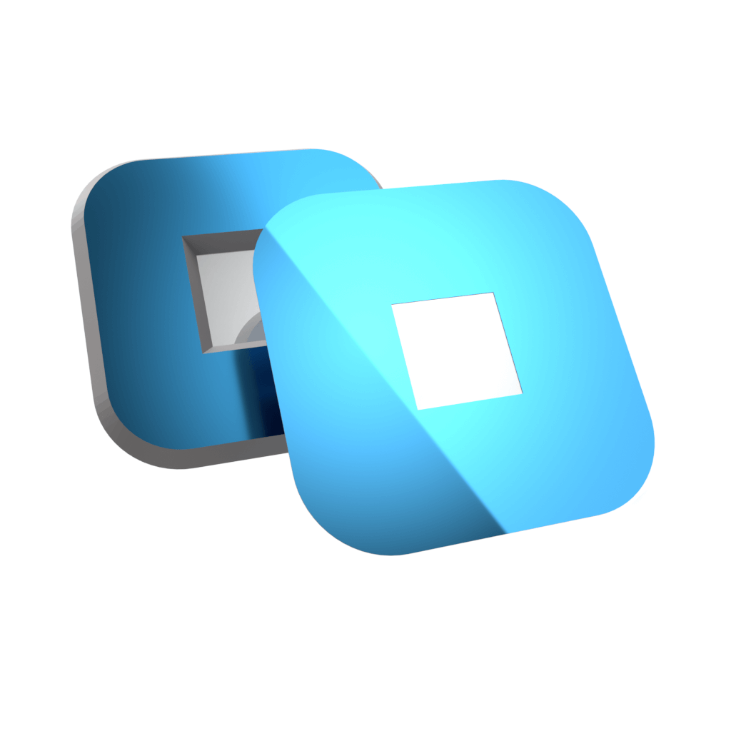 Siliziumnitrid Membran mit 1 Fenster 1000 µm, Membrandicke 100 nm, Rahmengröße: 5 x 5 mm, nicht porös Siliziumnitrid Membran mit 1 Fenster 1000 µm, Membrandicke 100 nm, Rahmengröße: 5 x 5 mm, nicht porös