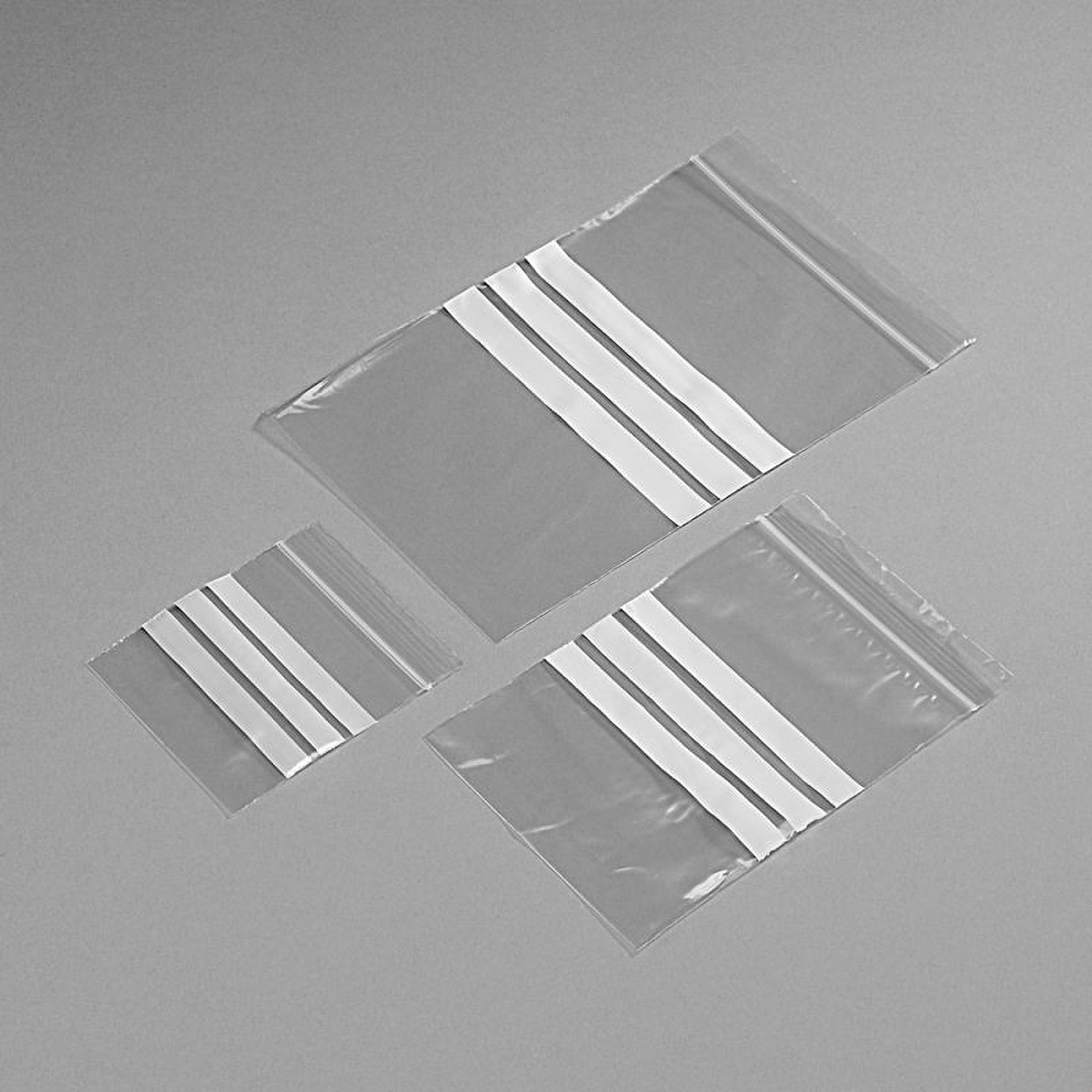 Plastikbeutel mit Schriftfeld 70 mm x 100 mm