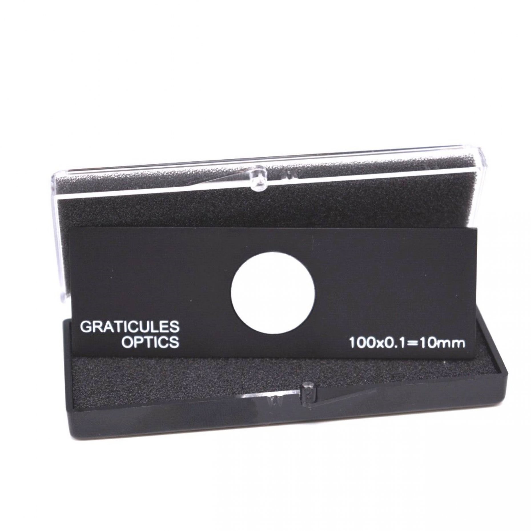 L4079AlP7rpTs8HLasb Objektträger-Mikrometer für Auflicht (Länge: 10 mm, Unterteilung: 0,1 mm)