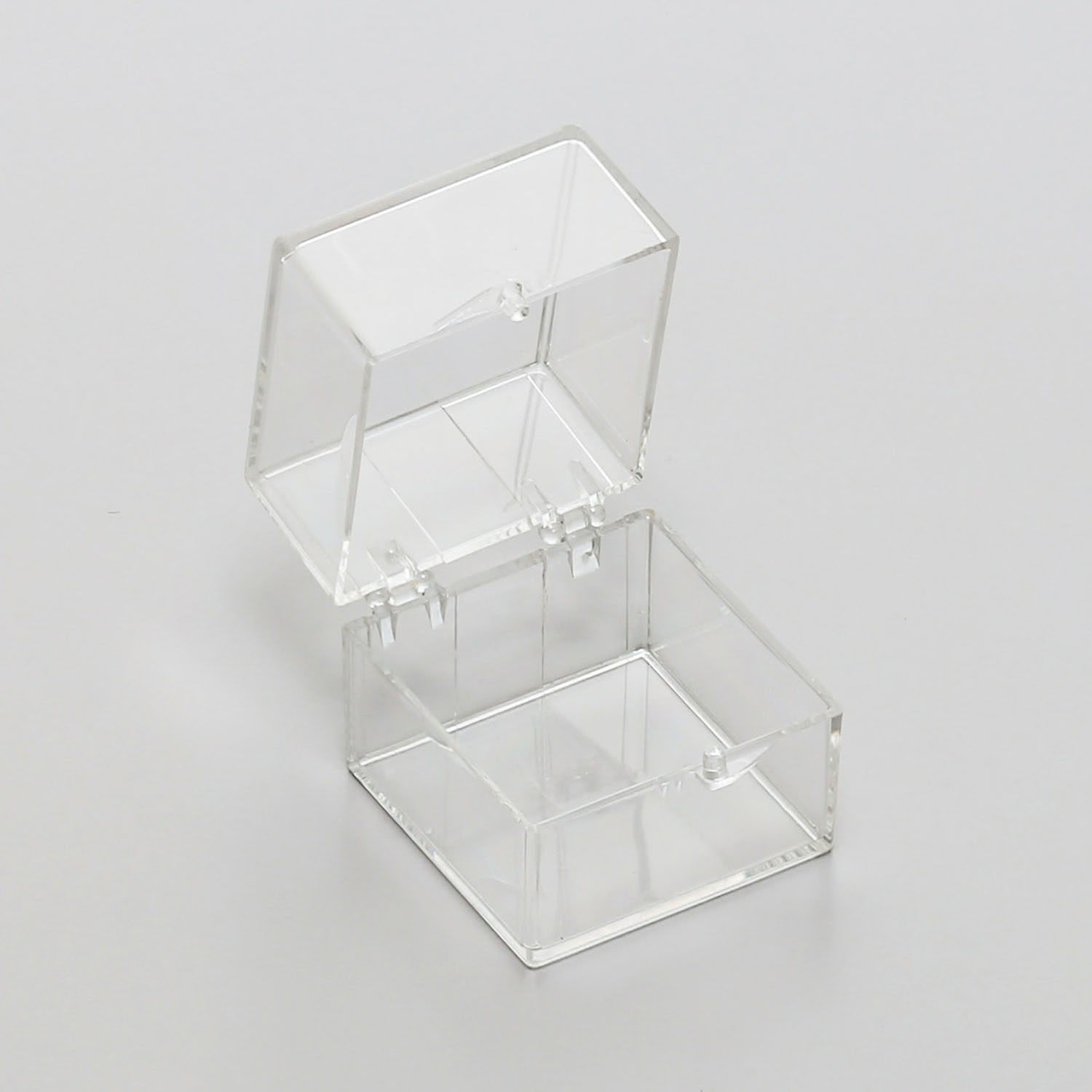 Polystyrol-Schachtel 32mm x 32mm x 32mm, transparent