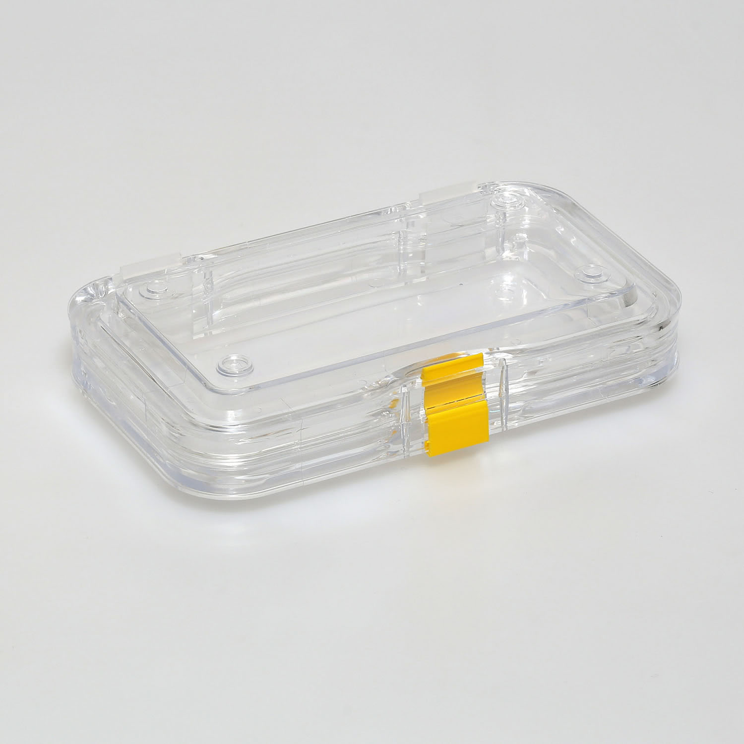 G3455_1 Aufbewahrungsschachtel mit Membran und Klippverschluss, aufklappbar