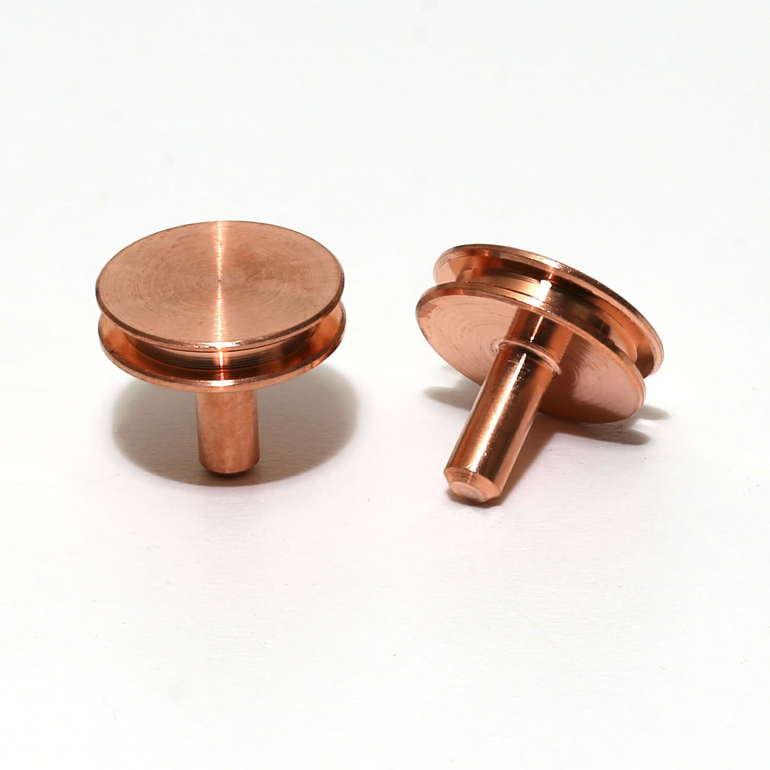 G301C_1 Stiftprobenteller aus Kupfer für Zeiss, Ø 12,5 mm, Stiftlänge 8 mm