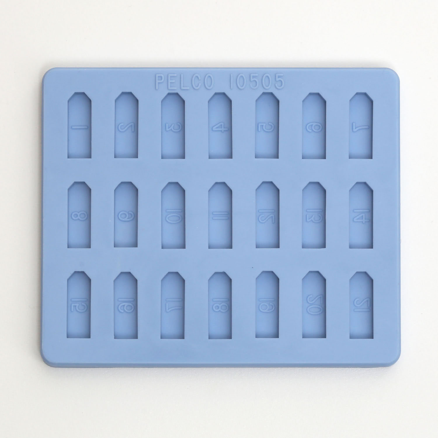10505_1 Pelco Flacheinbettungsform mit 21 Vertiefungen