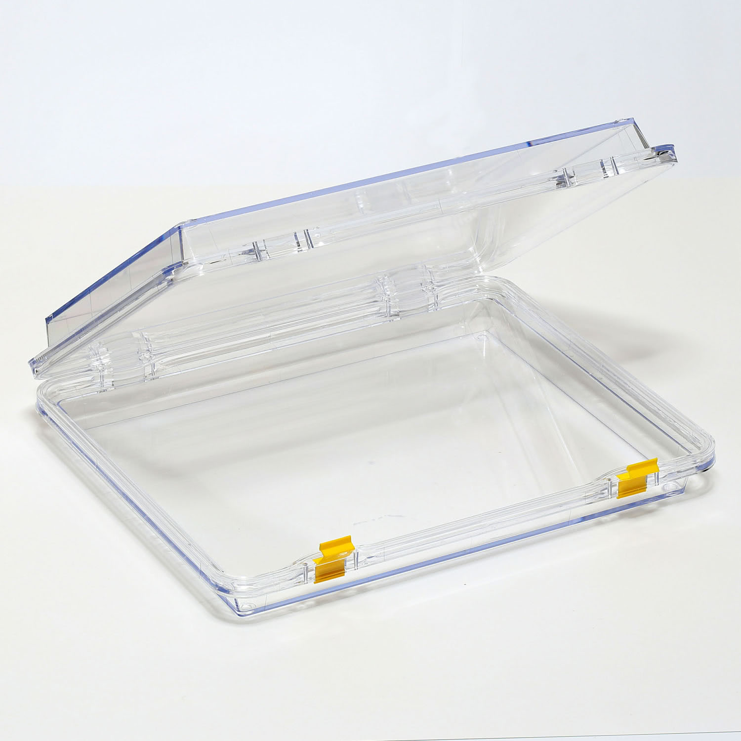 G3460_1 Aufbewahrungsschachtel mit Membran und Klippverschluss, aufklappbar