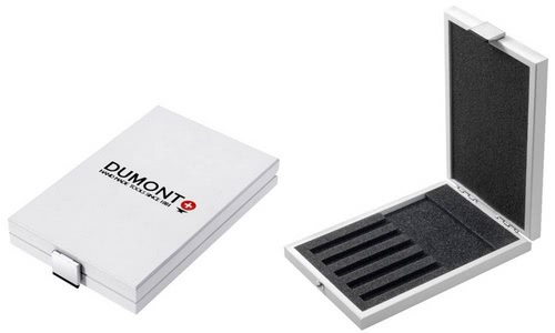 Q2561_1 Dumont - Pinzetten Etui mit Logo für 5 Pinzetten verschiedener Typen