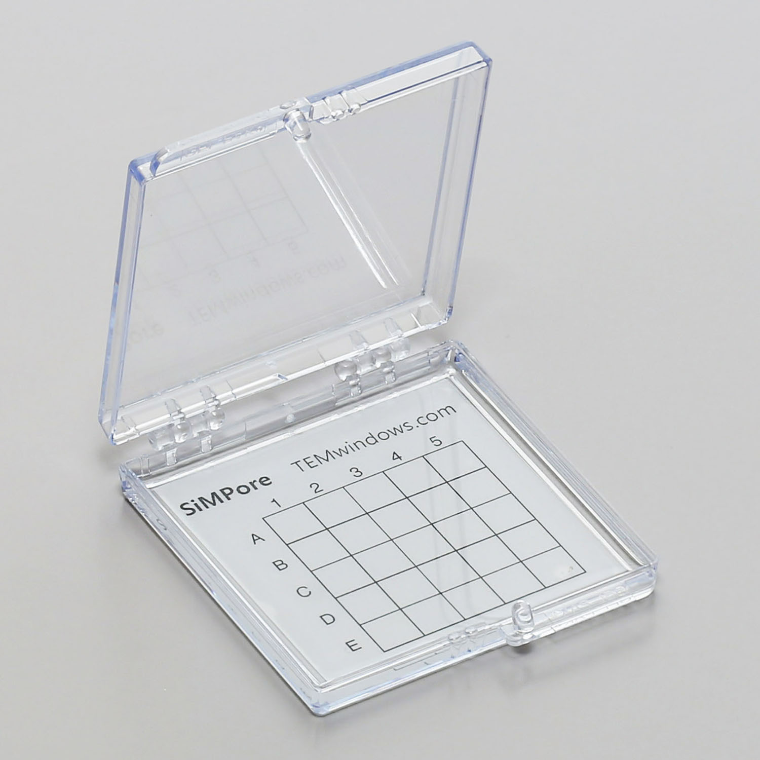 Gel-Box mit markierten Feldern