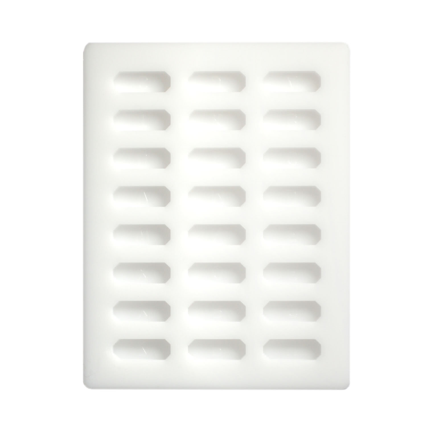 G369N_1 Flache Einbettungsgießform mit 24 Vertiefungen, weiß