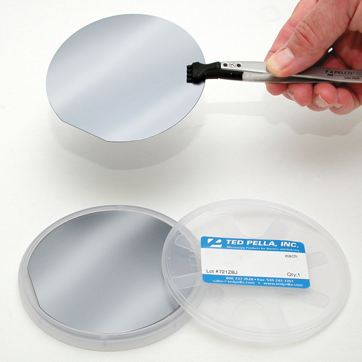 Silizium Wafer Ø 4 Zoll, Typ N, 100 – Polierte Siliziumsubstrate für Forschung, Halbleiter & Dünnschichttechnik