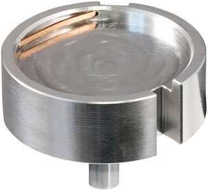 Probenhalter für Graphitscheiben mit niedrigem Profil mit Stift