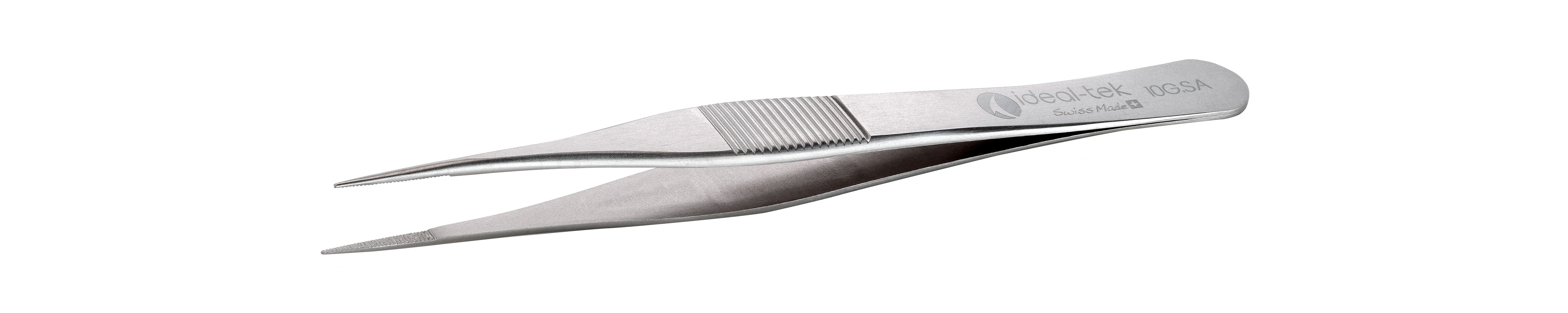 Hochpräzise Pinzette (ideal-tek) Typ 10G, antimagnetisch, geriffelt, Länge: 110 mm