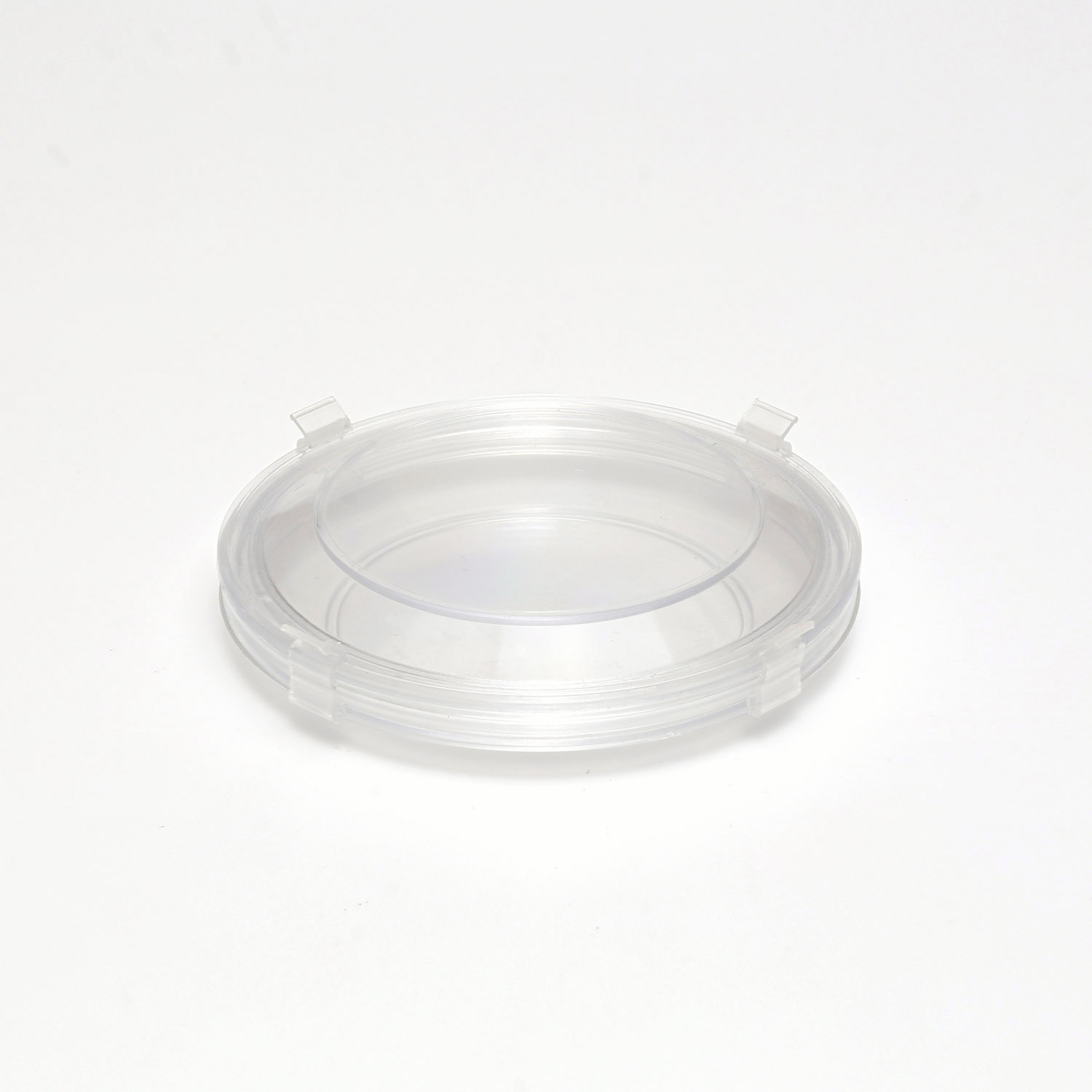 Aufbewahrungsschachtel mit Membran Ø 82 mm x 17 mm Tiefe, rund, transparent Aufbewahrungsschachtel mit Membran Ø 82 mm x 17 mm Tiefe, rund, transparent