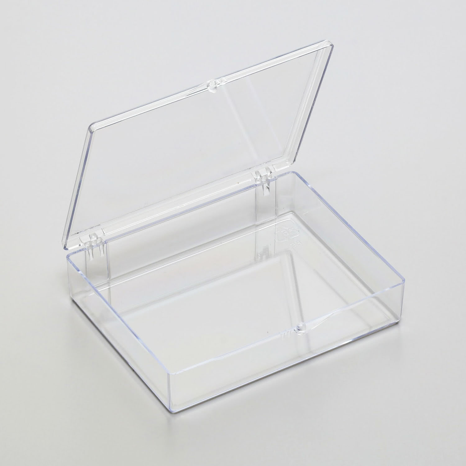 Polystyrol-Schachtel 115mm x 89mm x 25mm, transparent