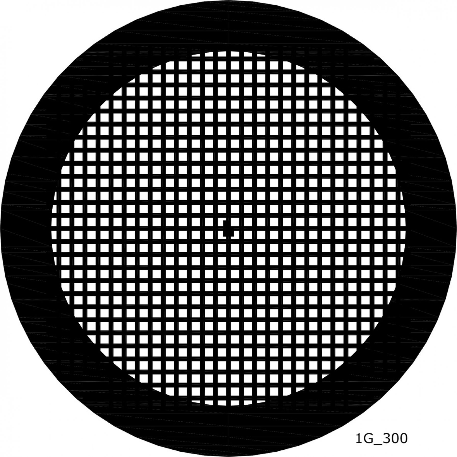 Graticules Kupfer Netzchen mit Mittelmarkierung, 3.0/3.05mm, 300 mesh