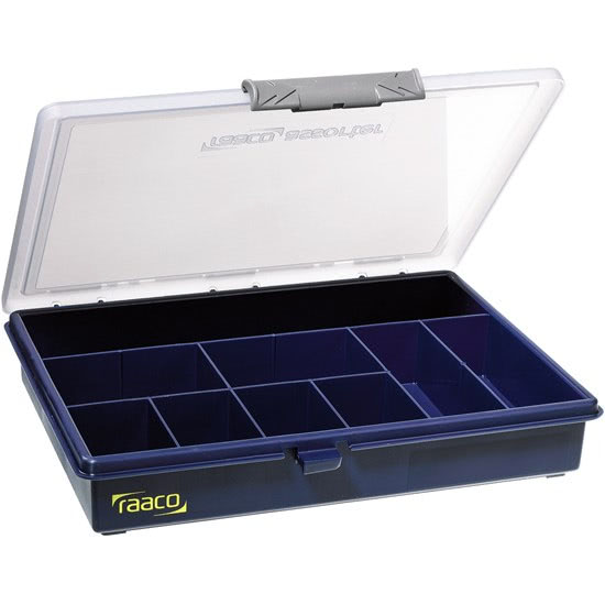 G3873_3 raaco Sortimentskasten "Assorter" A5 mit 9 festen Unterteilungen