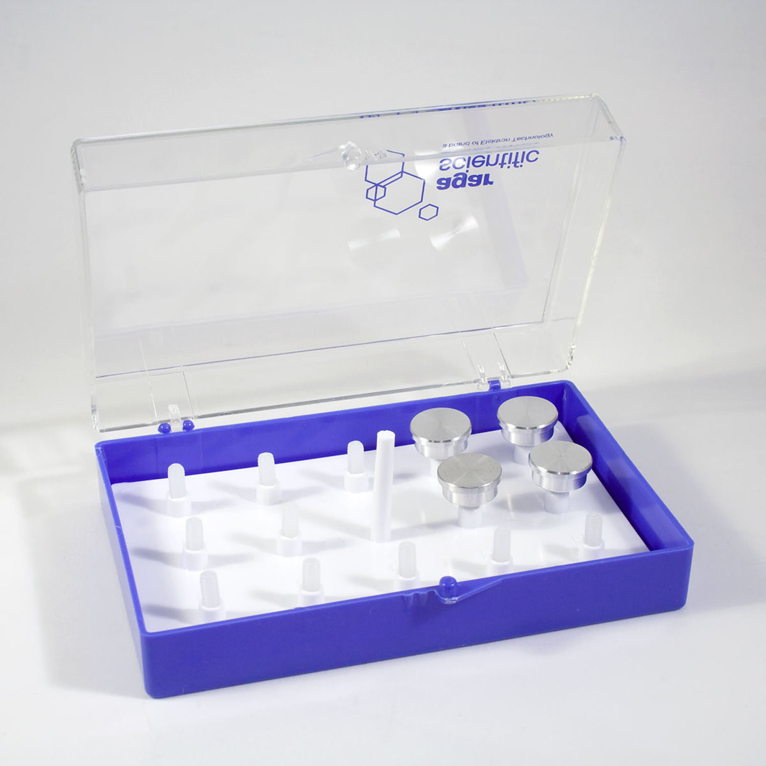 G3102_1 Aufbewahrungsschachtel für Hitachi Probenträger mit M4-Gewinde