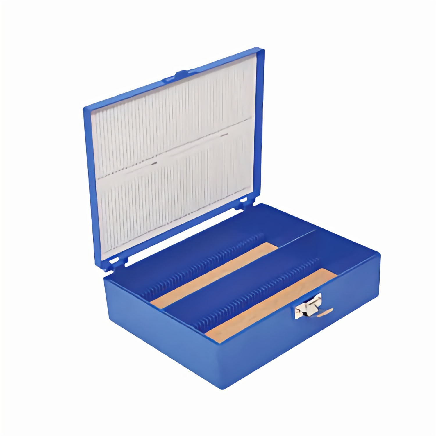 Aufbewahrungsbox Tall Slide Box aus robustem ABS für 25 oder 100 Objektträger