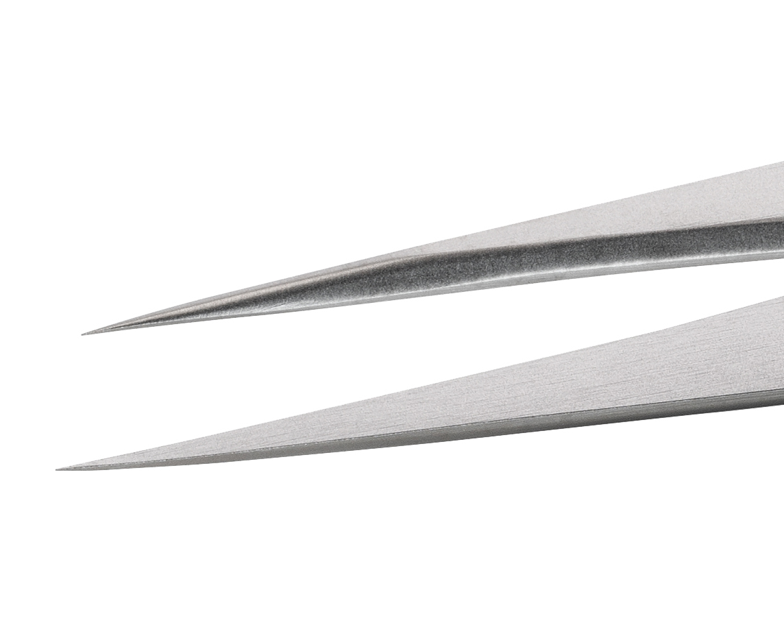 Hochpräzise Pinzette (ideal-tek) Typ 3, Nickel-Chrom-Legierung, antimagnetisch, Länge: 120 mm