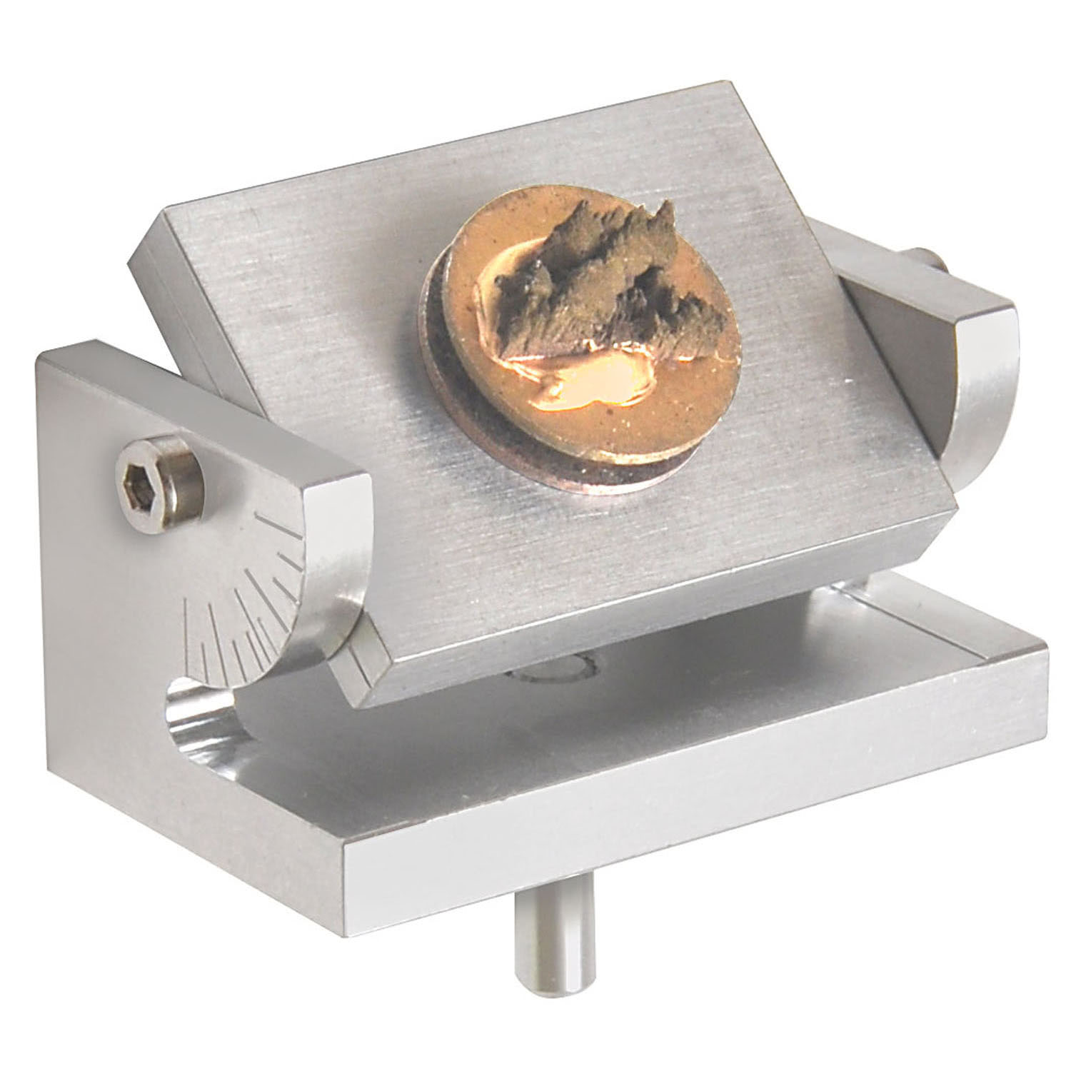 15450_1 Variabler Kipptisch-Halter für 1 Stiftprobenteller (für Zeiss/LEO/Cambridge/Leica/FEI/Philips/Tescan