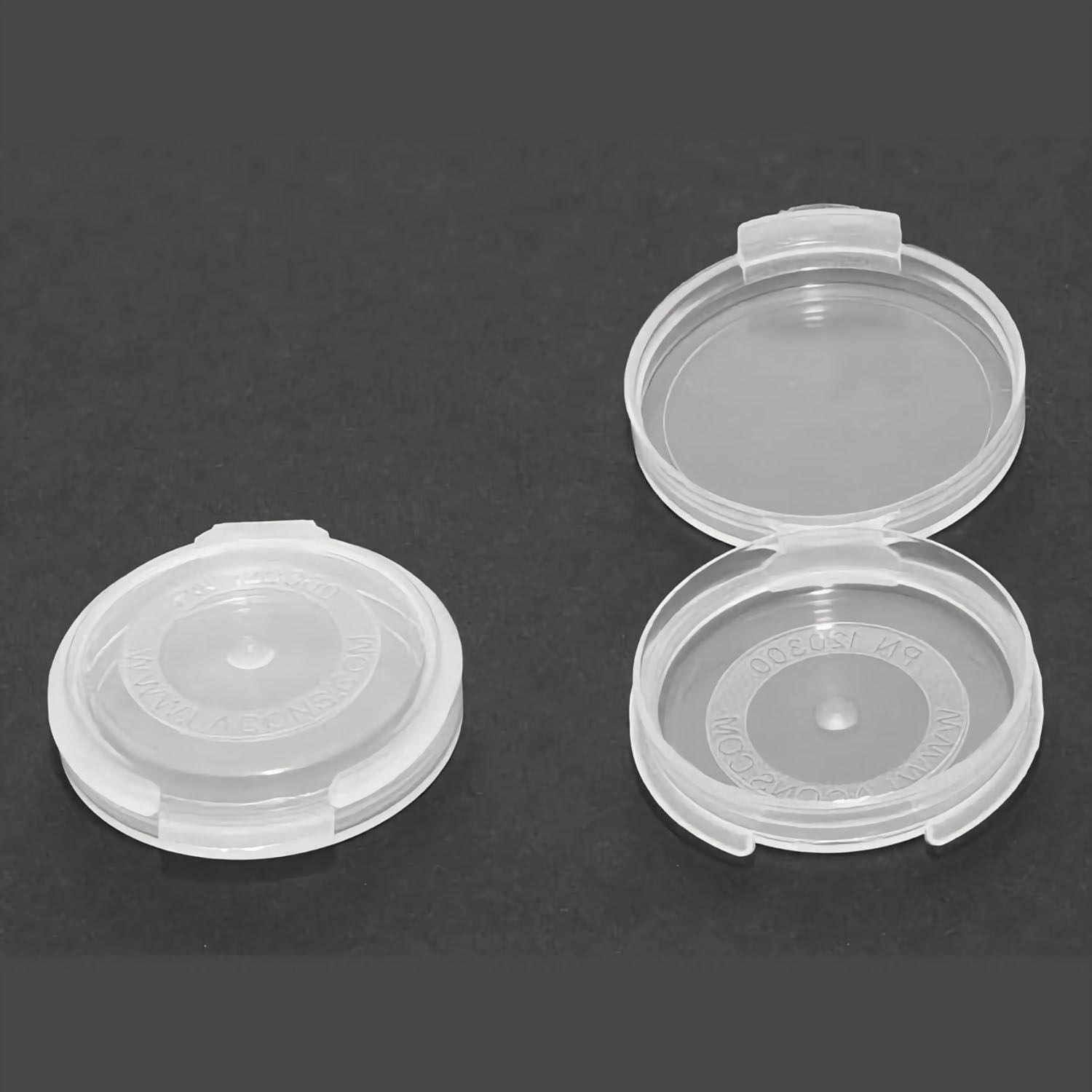 Polypropylen Kapseln mit Schnappverschluss, klar, Innen Ø 26mm Polypropylen Kapseln mit Schnappverschluss, klar, Innen Ø 26mm