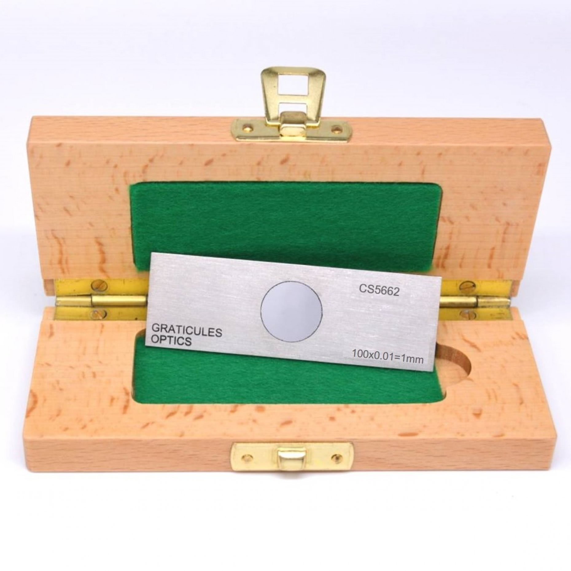 L4079D Objektträger-Mikrometer für Auflicht (Länge: 1 mm, Unterteilung: 0,01 mm)