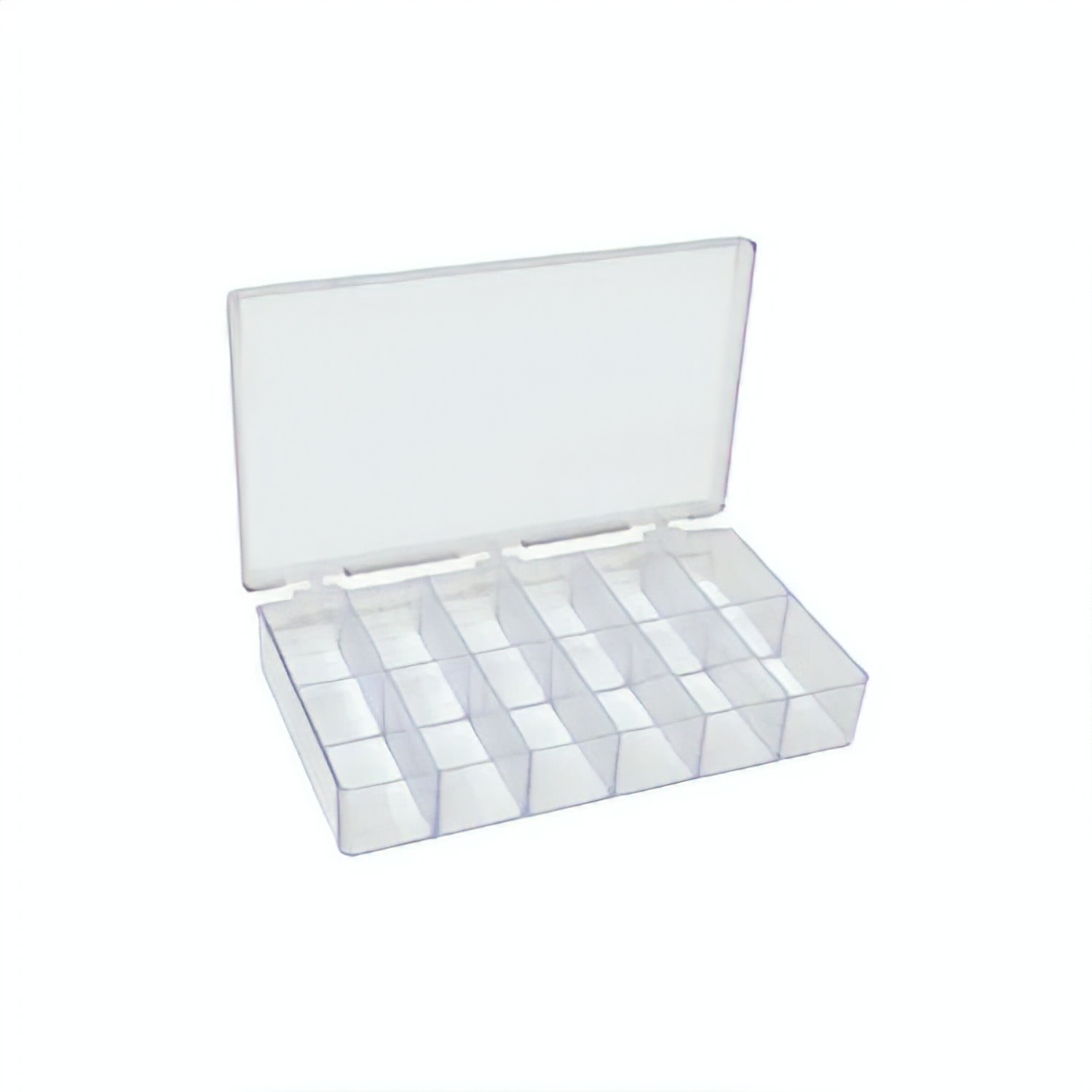 139-612_1 Aufbewahrungsschachtel aus Polystyrol mit drei Scharnieren