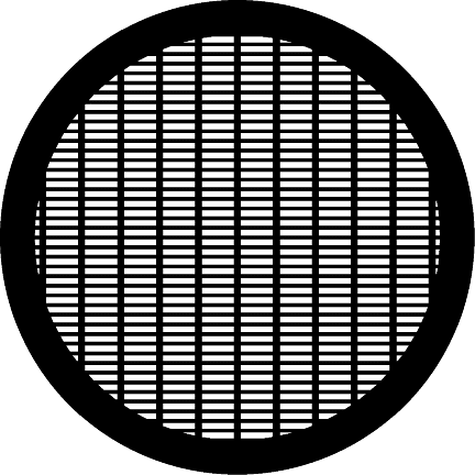 TEM Netzchen mit rechteckigen Öffnungen