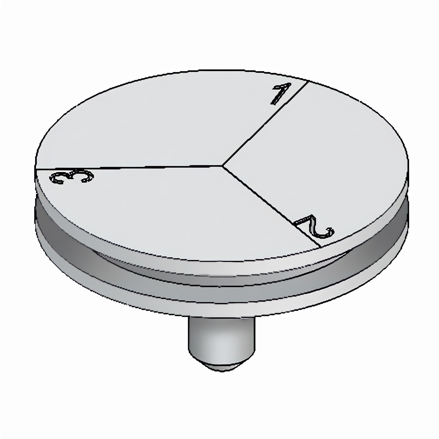 16363_1 Stiftprobenteller mit Unterteilung