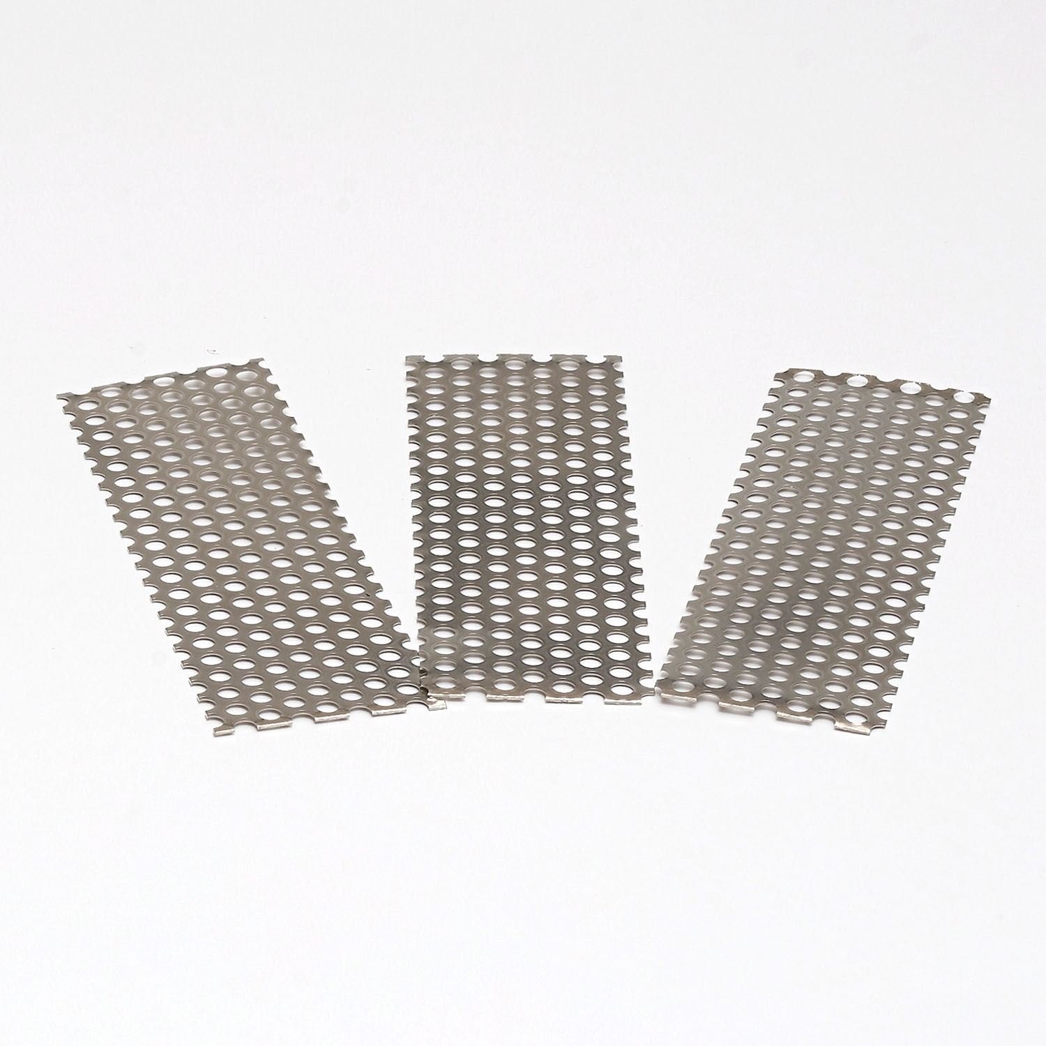Nickelplatten zum Befilmen von Netzchen, 25 x 75 mm