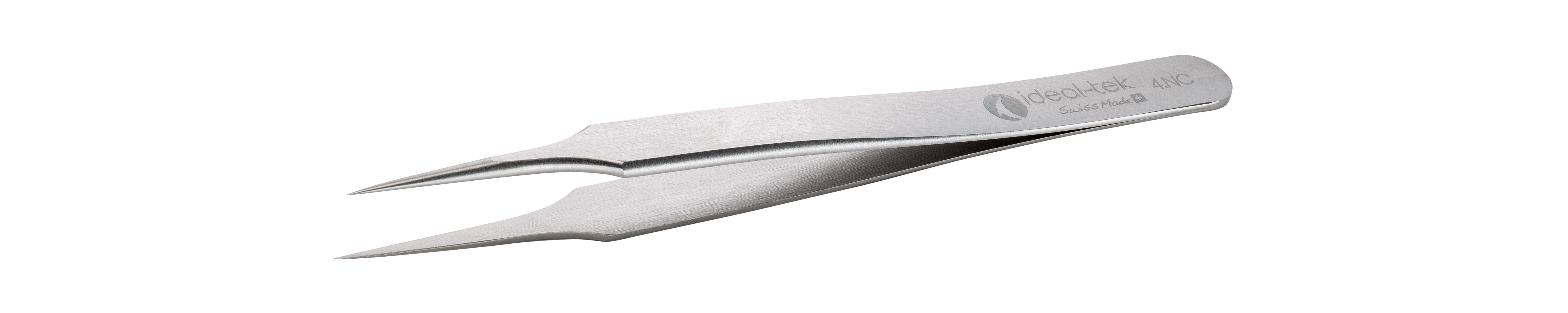 Hochpräzise Pinzette (ideal-tek) Typ 4, Nickel-Chrom-Legierung, antimagnetisch, Länge: 110 mm