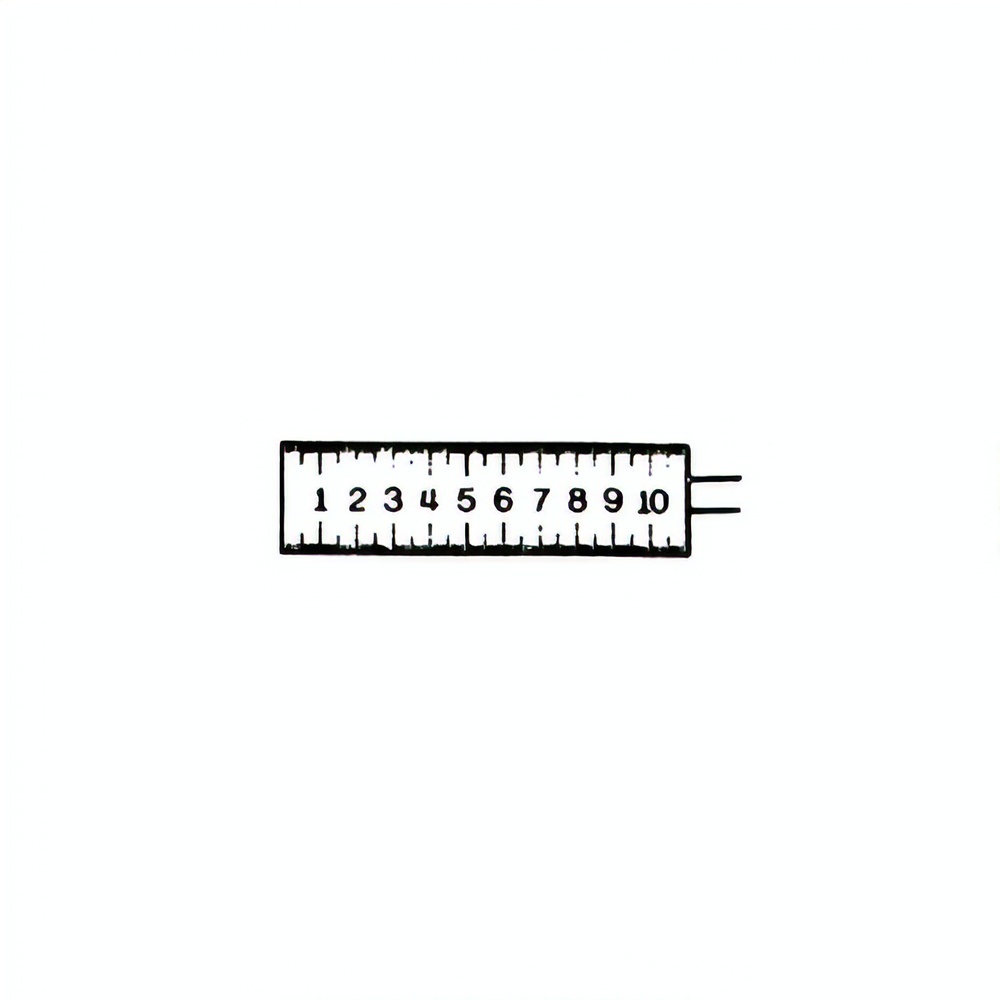Mikro Skala - Lineal 10mm mit 0,1mm Unterteilung