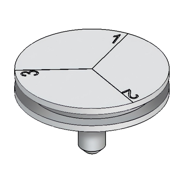 Stiftprobenteller mit Unterteilung