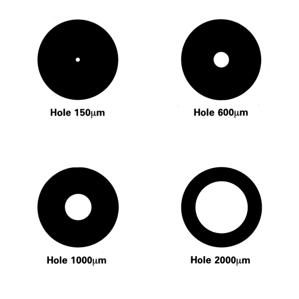 Lochblende aus Gold, Loch Ø 2000 µm, Dicke:50±6 µm (PLANO-Multipack)