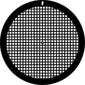 TEM Grids, Netzchen mit quadratischen Muster und Mittelmarkierung