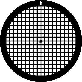 TEM Grids, Netzchen mit quadratischen Muster und Mittelmarkierung