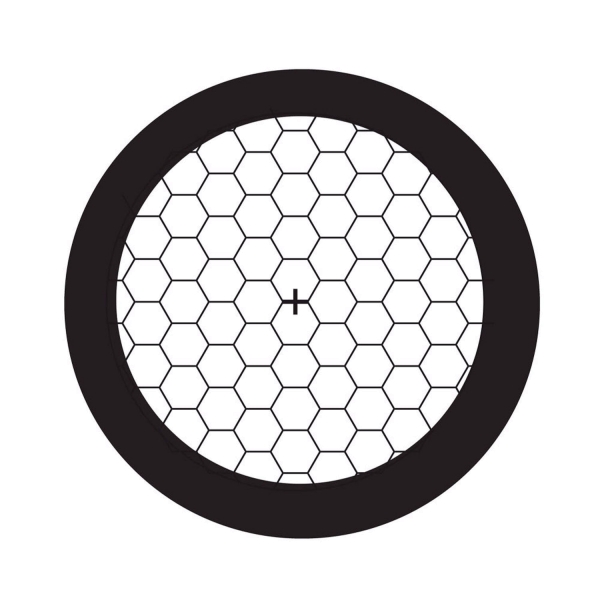 TEM Grids, Netzchen mit hexagonalen Mesh mit Mittelmarkierung