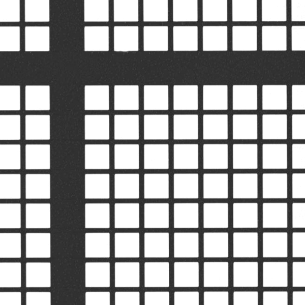 PLANOTEC-Silizium-Testobjekt (montiert) mit 10 µm - pitch Gitter