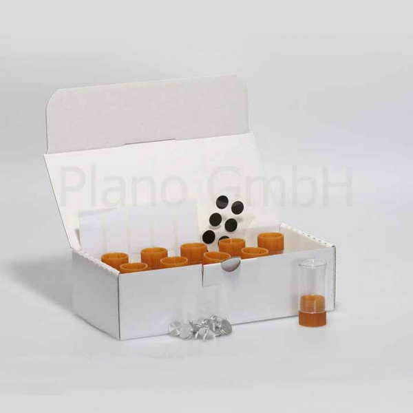 PLANO REM-Mobil-Box bestückt mit Leit-Tabs auf Stiftprobenteller